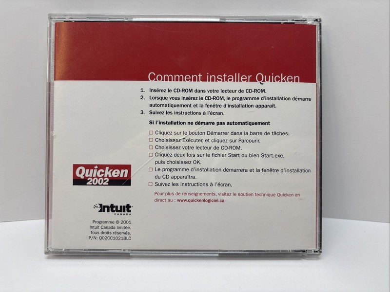 Intuit Quicken 2002 Deluxe CD For Windows 95/98/00/Me/XP - French Français gallery
