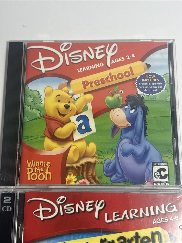 Disneys Mickey Mouse & Pooh Preschool & Kindergarten Learning Game Lot PC MAC gallery