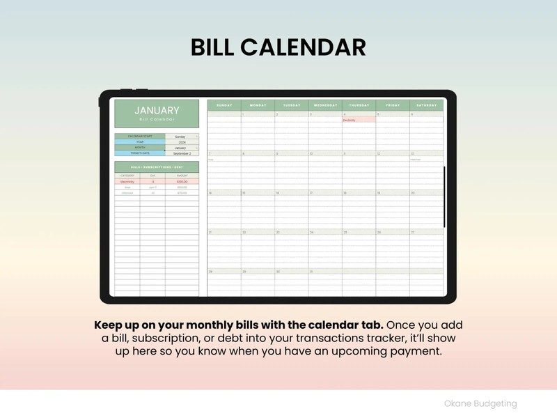 Easy Personal Budget Spreadsheet Finance Saving Template 2024 Planner Google gallery