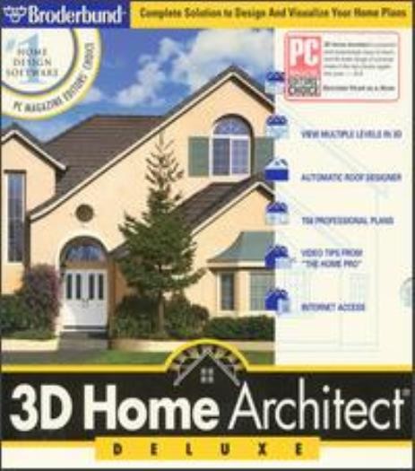 3D Home Architect Deluxe PC CD build plan remodel design house, interior rooms +
