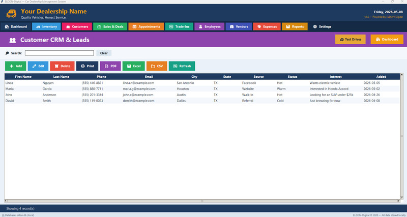 Car Dealership Management Software USB Drive Windows Mac Inventory CRM Invoice gallery
