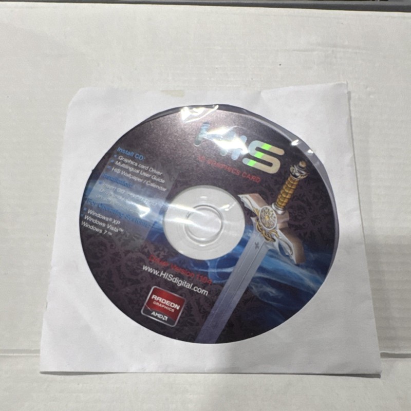 HIS Radeon Graphics Card Drivers CD Windows XP Vista 7 English HIS Radeon 1104