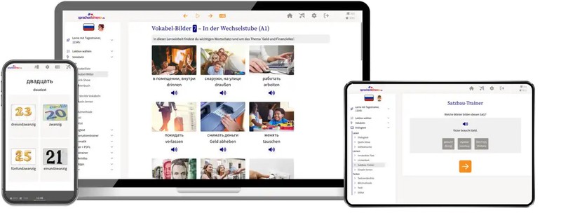 Russian basic course A1/A2 beginners language course vocabulary language learning