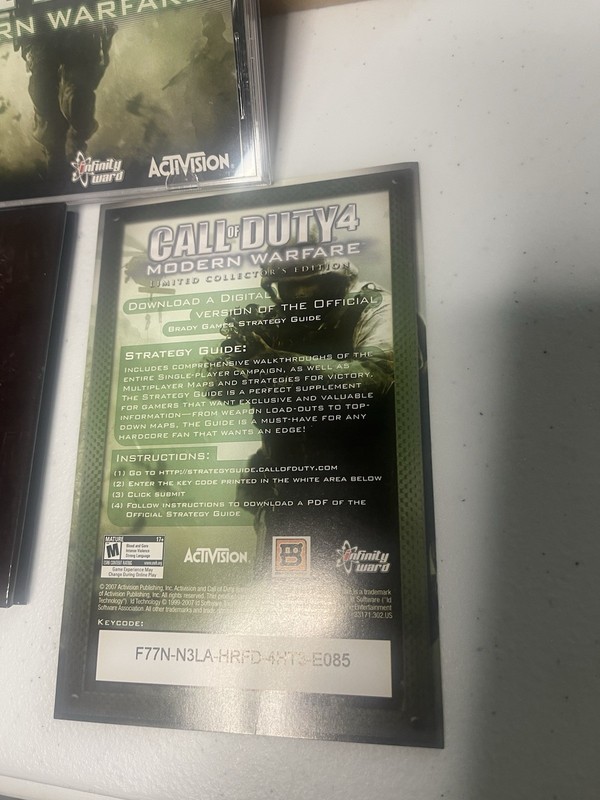 Call of Duty 4: Modern Warfare Limited Collector's Edition PC Game Complete gallery
