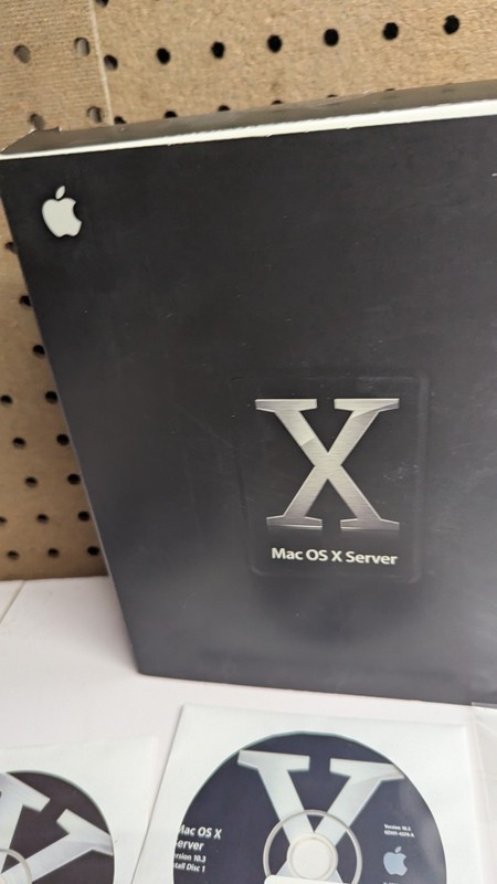Apple Mac OS X Server 10.3 Panther unlimited clients key, OEM 4 CD Big Box gallery