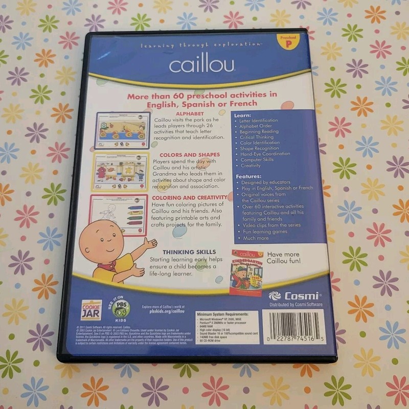 Caillou Preschool 60+ Activities PC CD-ROM 2011 gallery