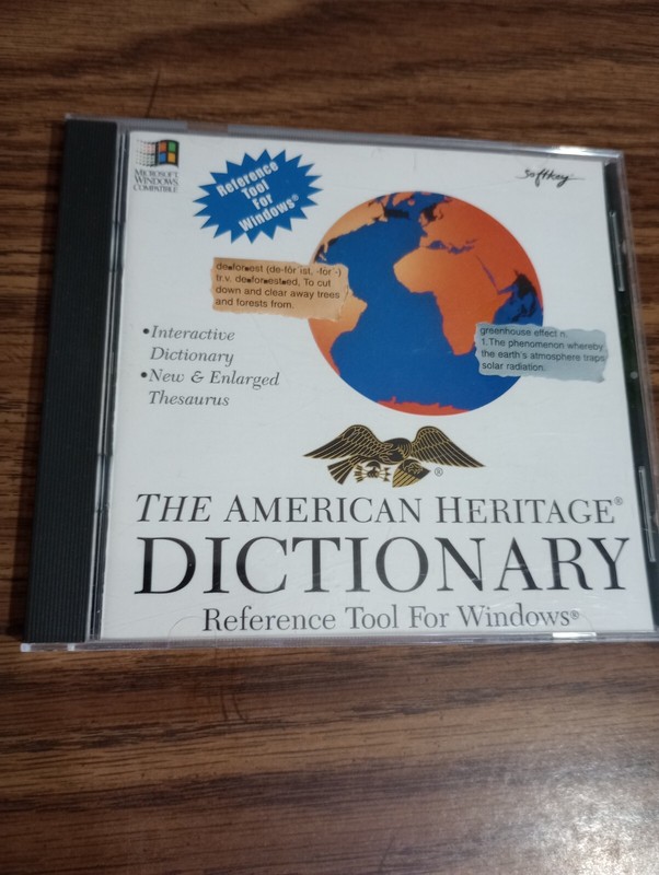 The American Heritage Dictionary, Refernce Tool For Windows (CDROM)