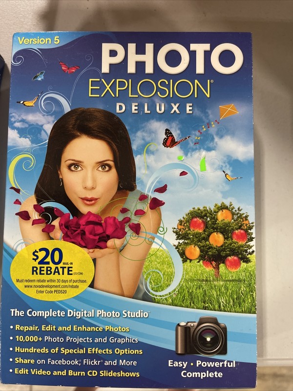 Photo Explosion Deluxe Version 2 Digital Photography Image Editing Suite