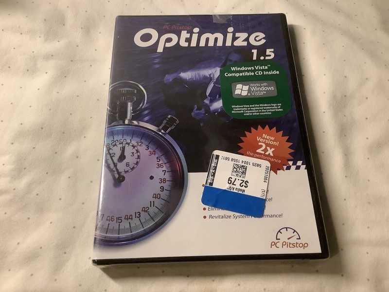 PC Pitstop: OPTIMIZE 1.5 (Software) Clean, Internet, Space, Performance, Speed +