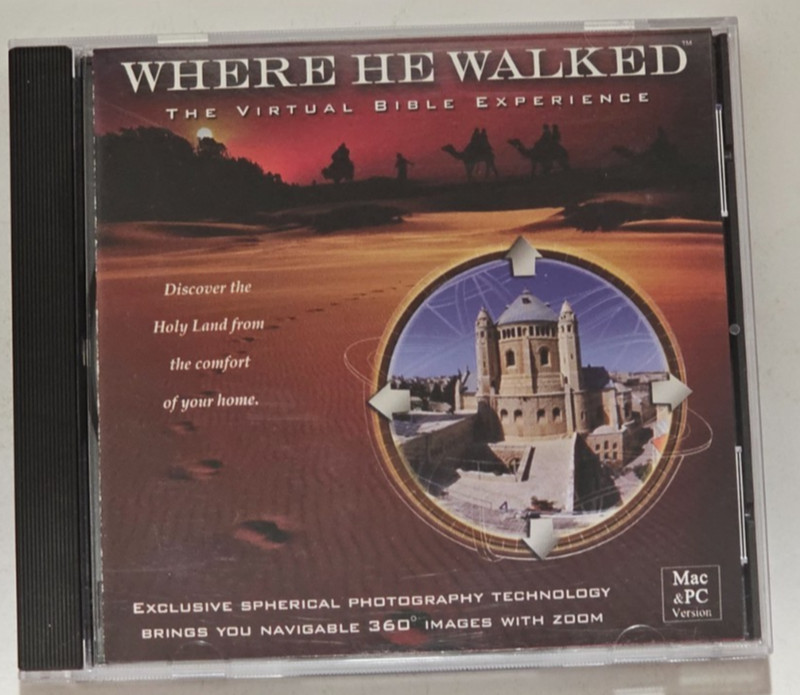 Where He Walked: The Virtual Bible Experience – (2005 GoodTimes) – Used CD-ROM