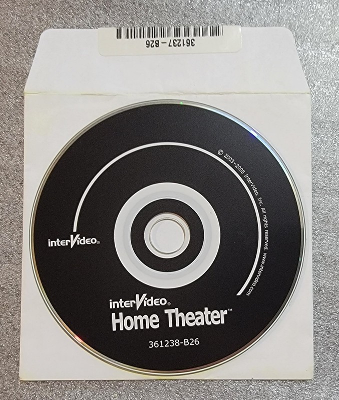 Intervideo Home Theater – PC Computer Software Program CD Rom – Vintage