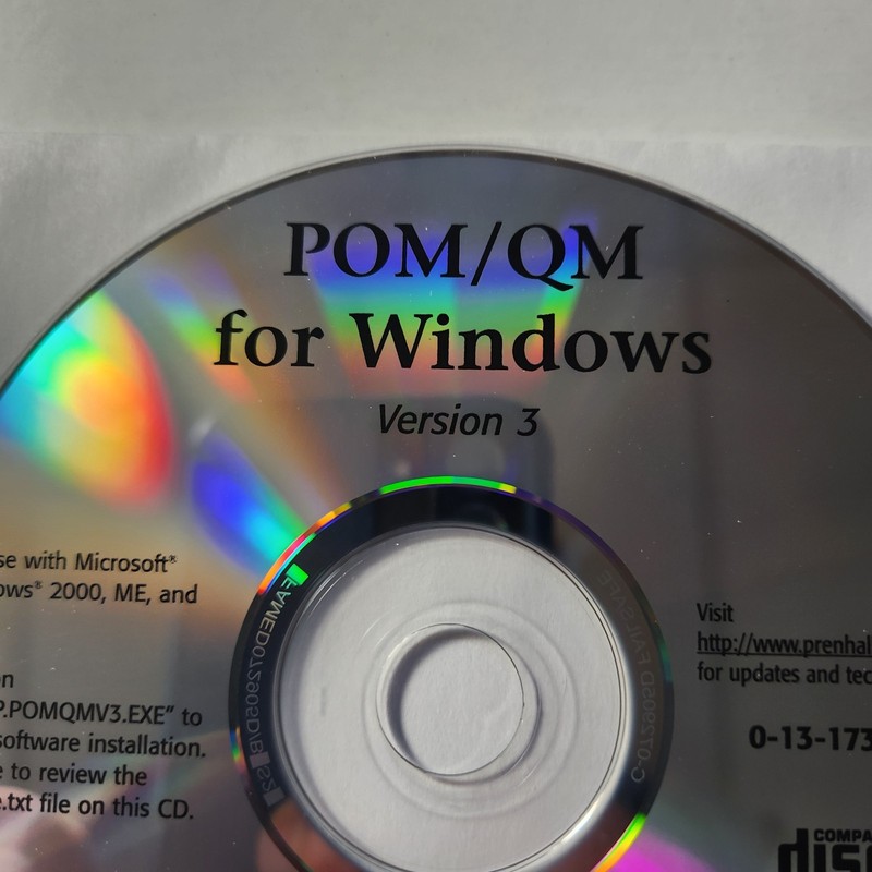 POM/QM For Windows Version 3