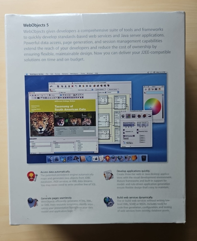 Apple WebObjects 5.2 Retail Software - Brand New and Sealed gallery