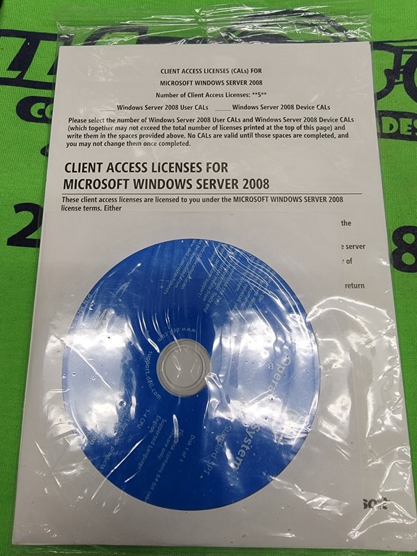 Dell Microsoft Windows Server 2008 R2 Std SP1 Install DVD 8H7N3 (NO KEY) SEALED