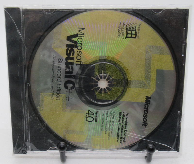 MICROSOFT VISUAL C++ VERSION 4.0 OEM PC CD-ROM SOFTWARE, 32-BIT FOR WIN 95/NT