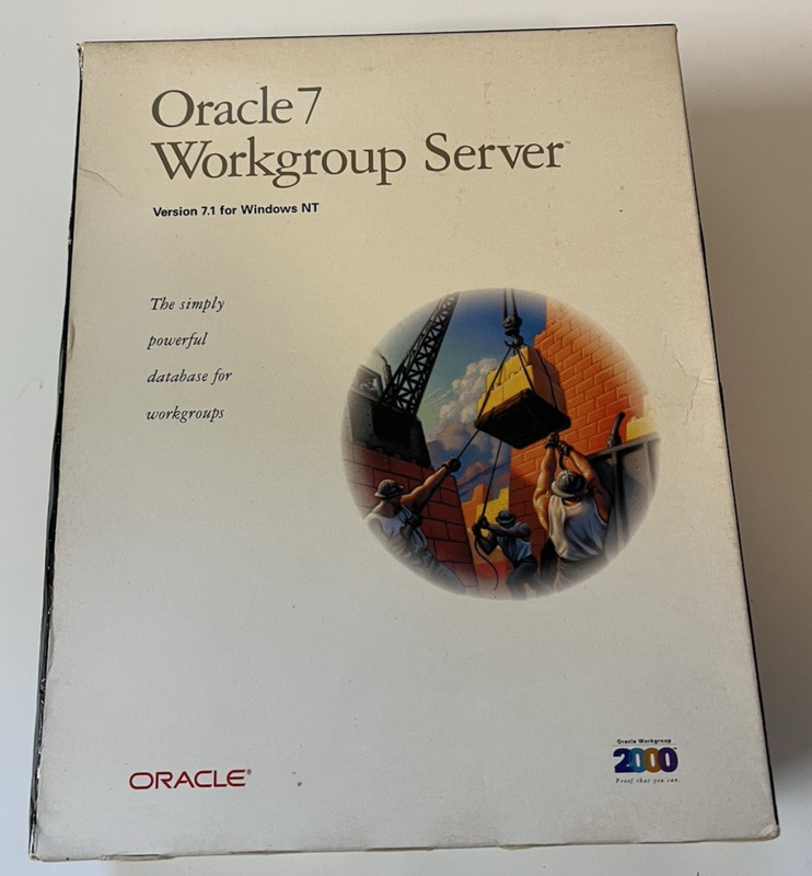 Oracle7 Workgroup Server Release 7.1 For MS Windows NT New Never Installed “OB”