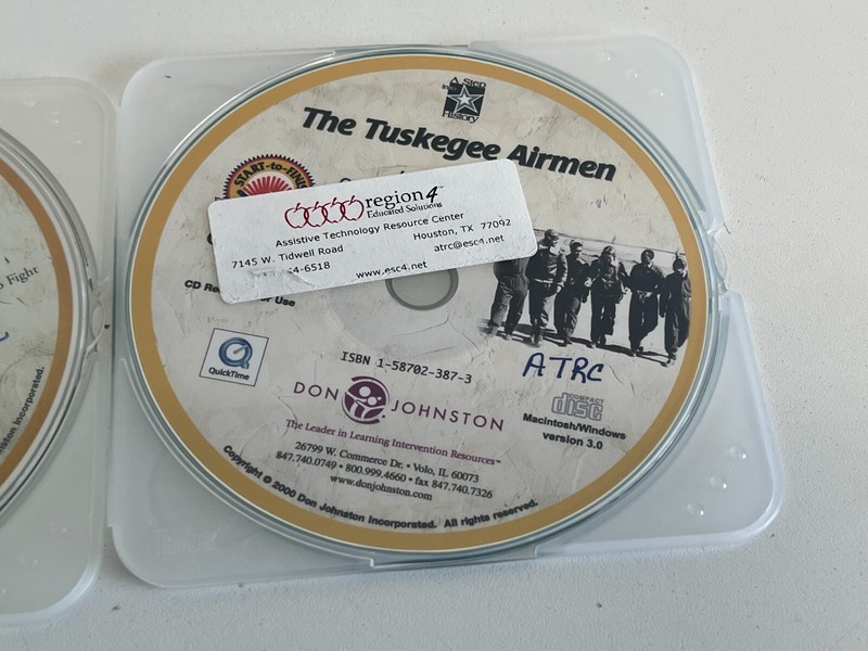 PP33: 2 Disks " The Tuskegee Airmen" Don Johnston Computer / Audio Book gallery