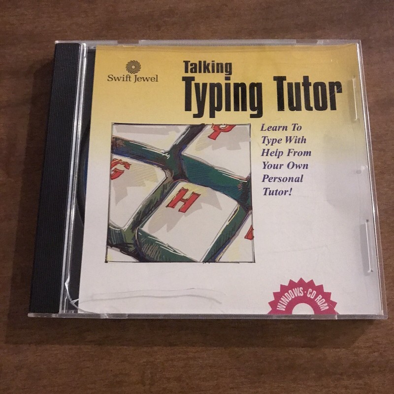 VINTAGE Talking Typing Tutor Typing CD Roms Windows 95 3.1 – WINDOWS ROM