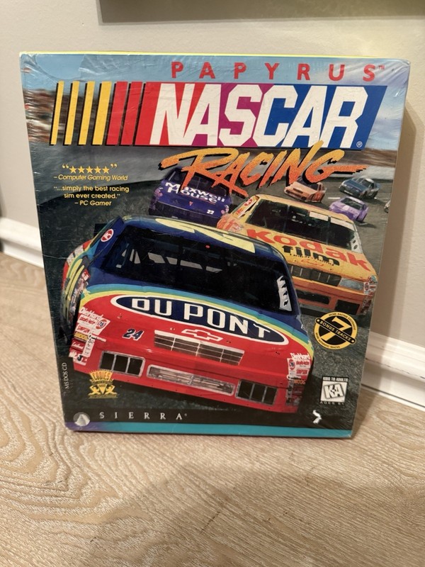 New 1996 Papyrus NASCAR Racing Sierra PC Game Factory Sealed