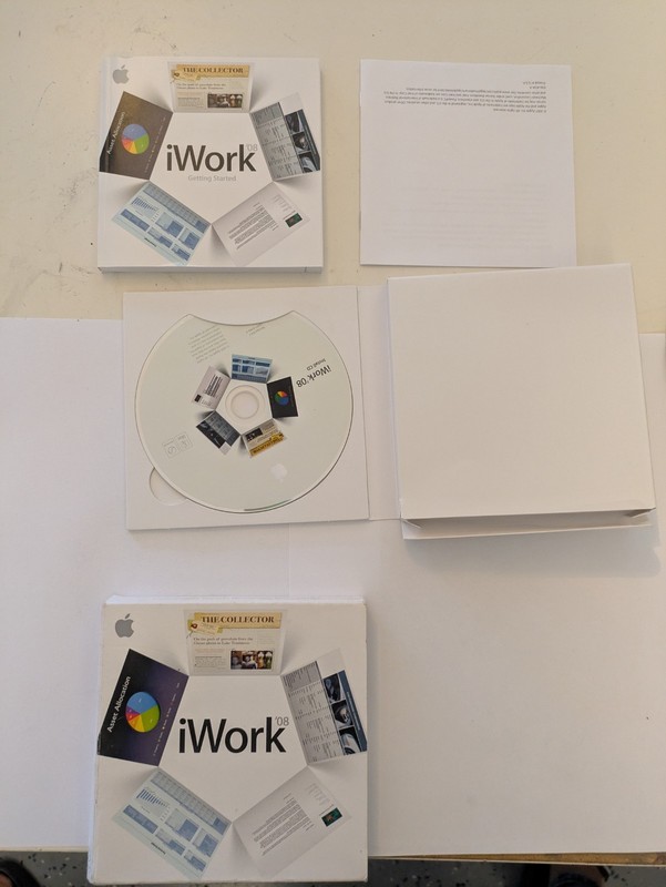 Original Apple iWork 08 CD With Box And Manual