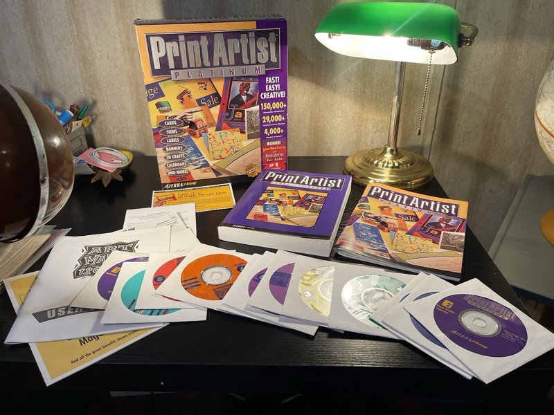 Print Artist Platinum PC CD Rom Software-Rare Vintage Complete 12 Disc Unused gallery