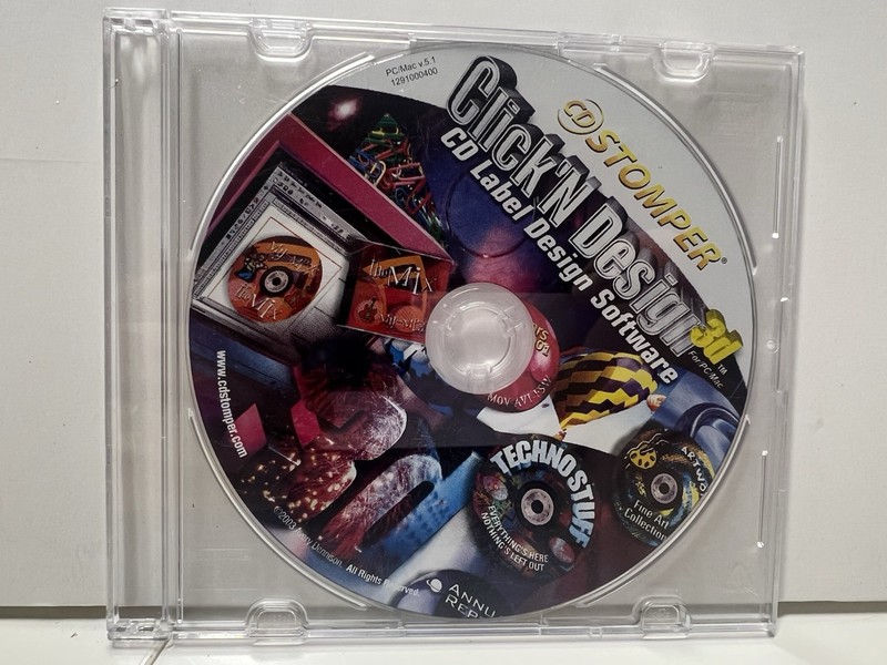 Click’N Design 3D CD Label Design Software For CD Stomper PC