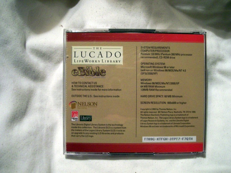 eBIBLE tHE LUCADO LIFEWORKS LIBRARY USER GUIDE (2 CD SET) gallery