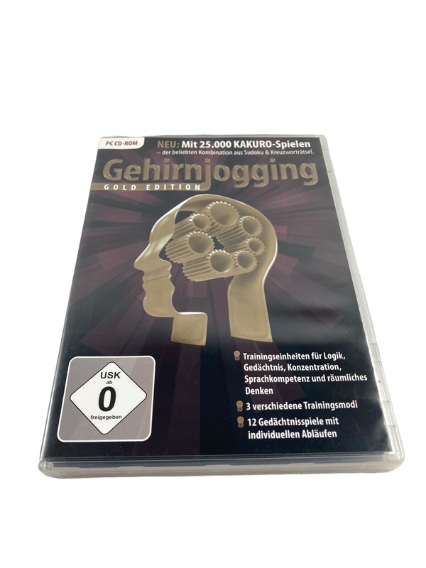 Brain Training GOLD EDITION PC CD-ROM Workouts for Logic, Memory…