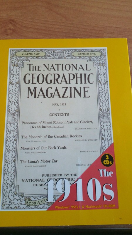 National Geographic Magazine CD-ROM 1888-1909 1910 1920 1930 Set gallery