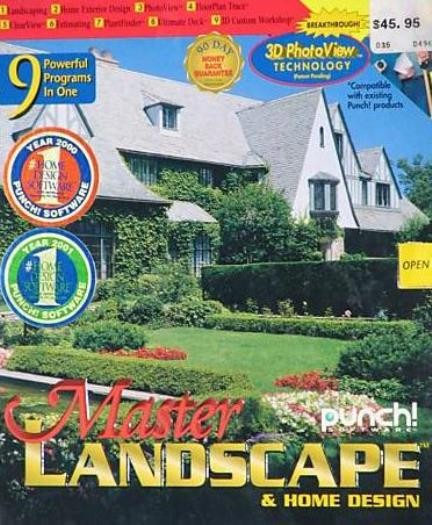 Landscape & Home Designer PC CD create garden plants deck layout plans tools!
