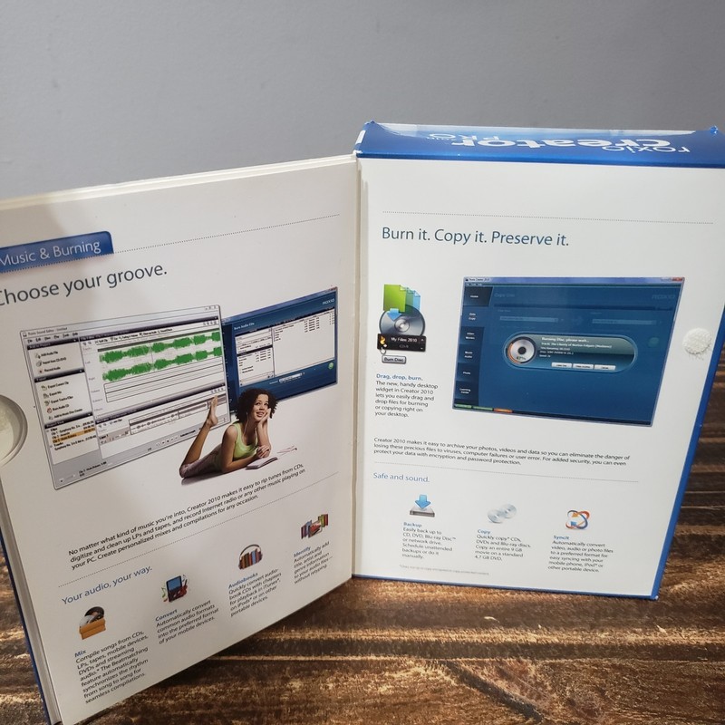 Roxio Creator Pro 2010 Blu Ray Photo Music Video New gallery