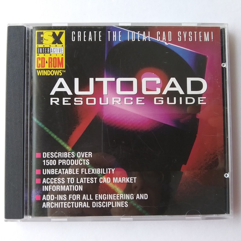 AutoCAD Resource Guide CD-ROM Autodesk CAD Engineering Software Windows