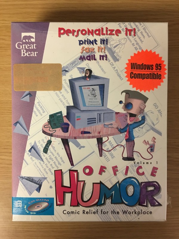 Office Humor Volume 1 - Comic Relief for the Workplace CD-ROM - 1995 - Sealed