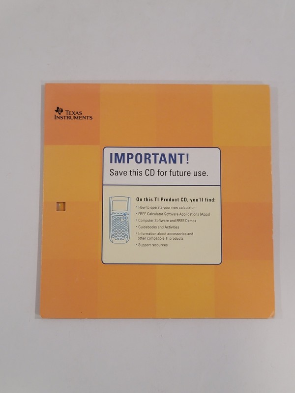 TEXAS INSTRUMENTS TI Graphing Product V. 1.2 PC Software CD-ROM