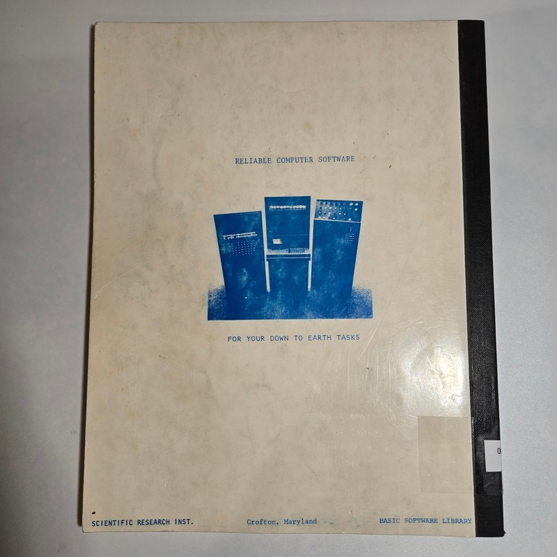 Basic Software Library Volume IV General Purpose Programs R.W. Brown 1977 Ex-Lib gallery