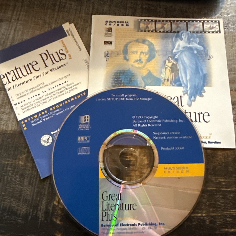 Great Literature Plus For Windows 1993