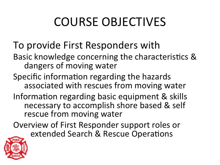 NFPA COMPLIANT SWIFTWATER RESCUE AWARENESS PPT TRAINING PRESENTATION