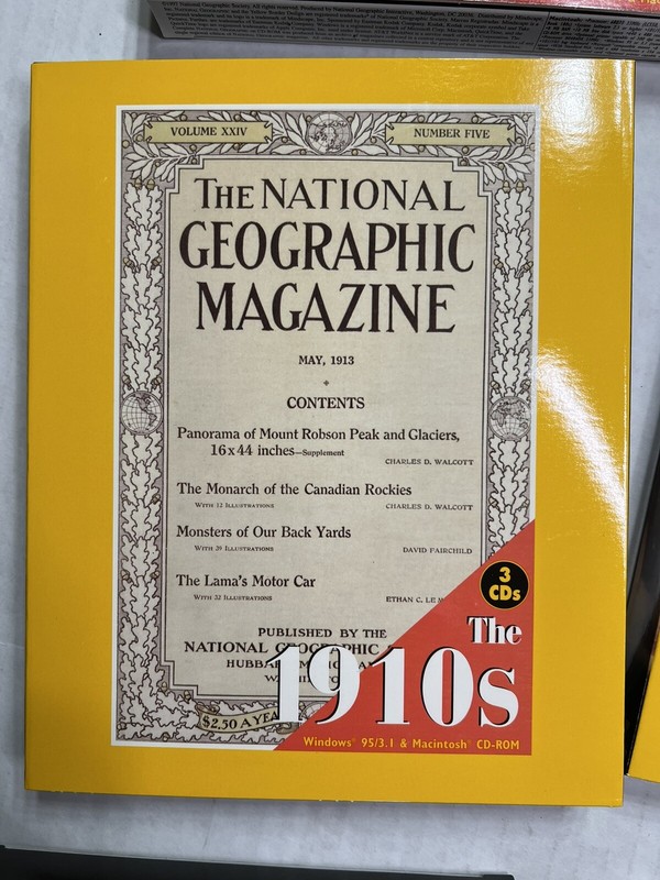 The Complete National Geographic - 100 Years Magazine on CD-ROM in 10 box SET gallery