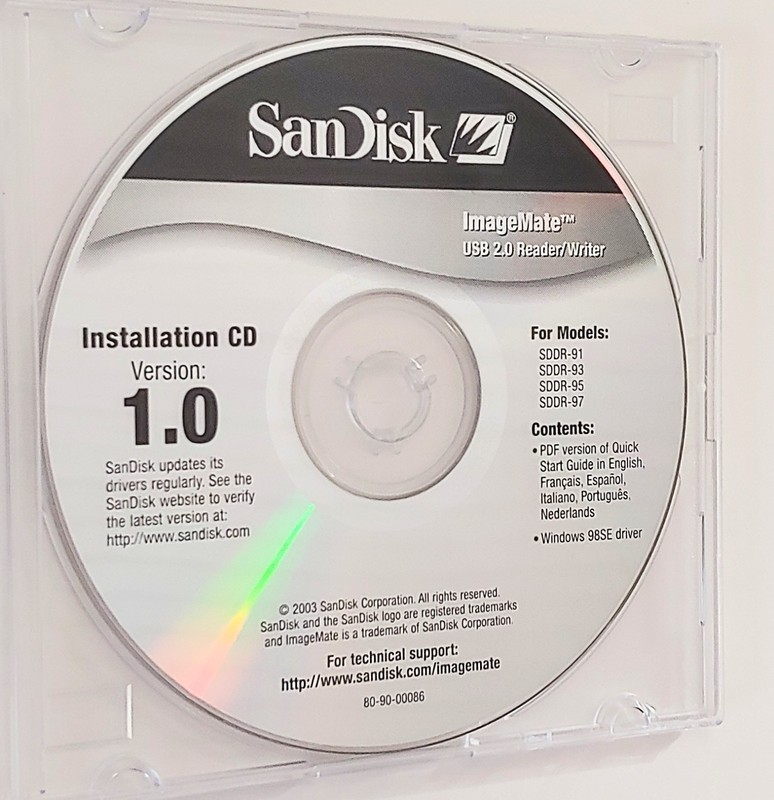 SanDisk ImageMate USB 2.0 Reader/Writer Installation CD v1.0 2003 - Mint... gallery