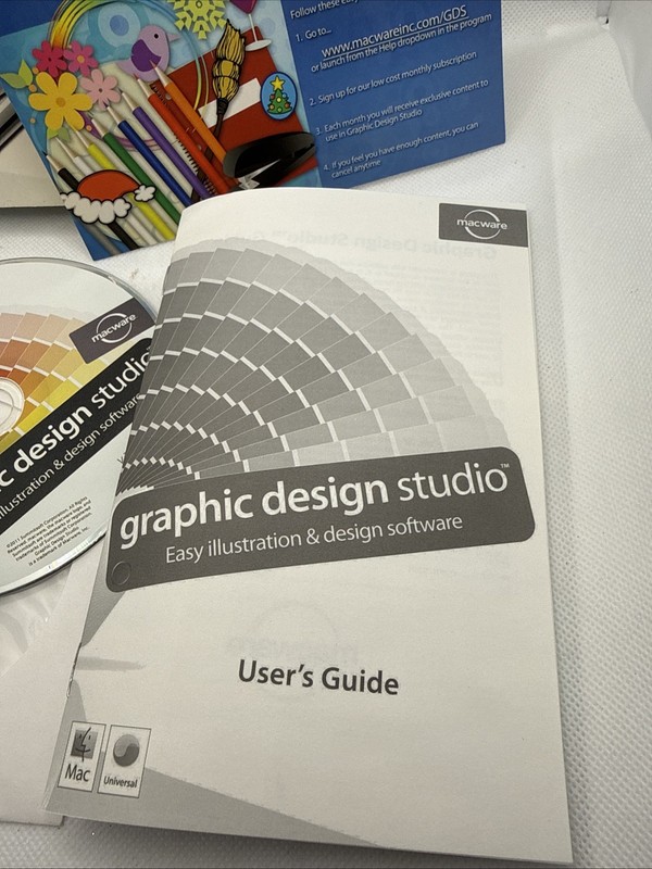 Graphics Design Studio V 3.0 Apple MACINTOSH Macware l Summitsoft Software & Box gallery