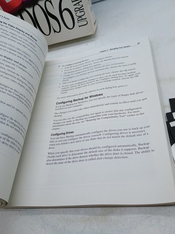 Vintage Microsoft MS-DOS 6 Software Upgrade Operating System gallery