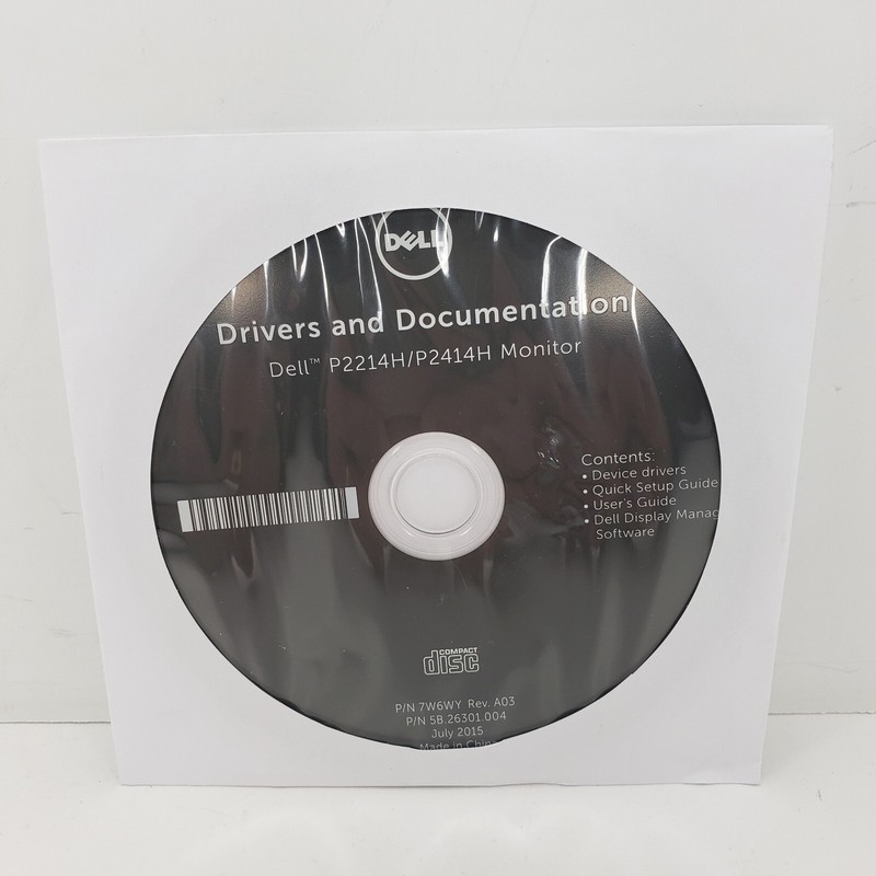 Dell Drivers & Documentation Dell P2214H P2414H Monitor Device Drivers CD NEW gallery