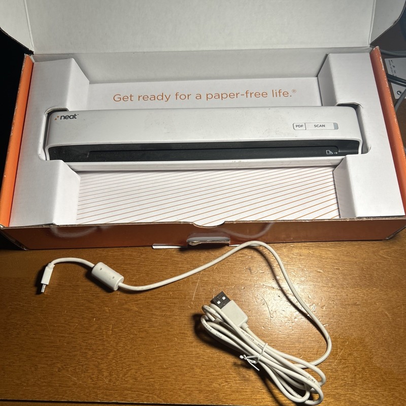 Neat Receipts Mobile Scanner Digital Filing System NM-1000 PC Mac Tested Works
