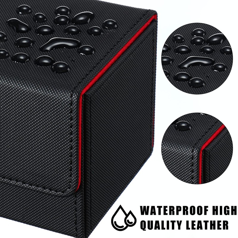 Vicenpal 8 Pack Leather Card Deck Cases Magnetic Game Box for MTG/TCG Cards gallery