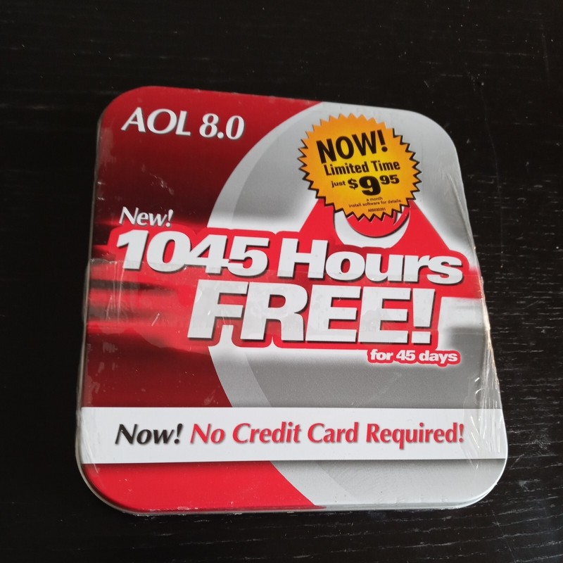 Vintage America Online AOL 8.0 Internet Disc – Factory Sealed