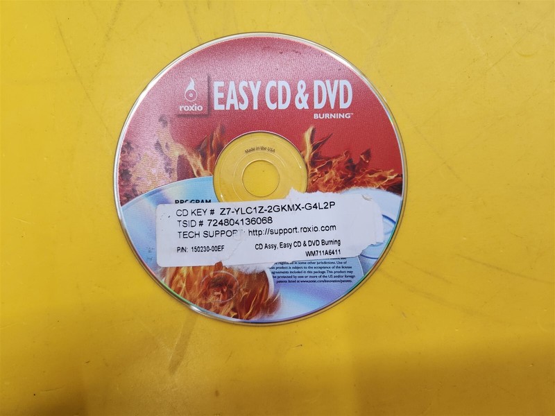 ⭐️⭐️⭐️⭐️⭐️ PC Software CD Disc Roxio Easy CD and DVD Burning