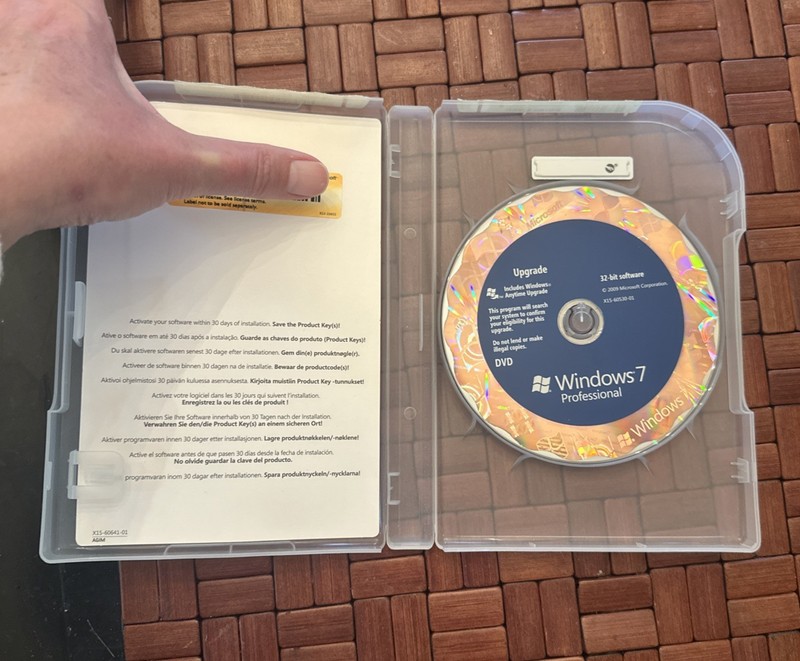 Microsoft Windows 7 Pro (UPGRADE) 32 & 64 Bit DVD Retail Box gallery
