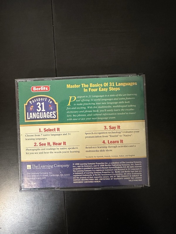 Vintage Berlitz Passport To 31 Languages CD Rom 3 discs 1998 Manual And Box gallery
