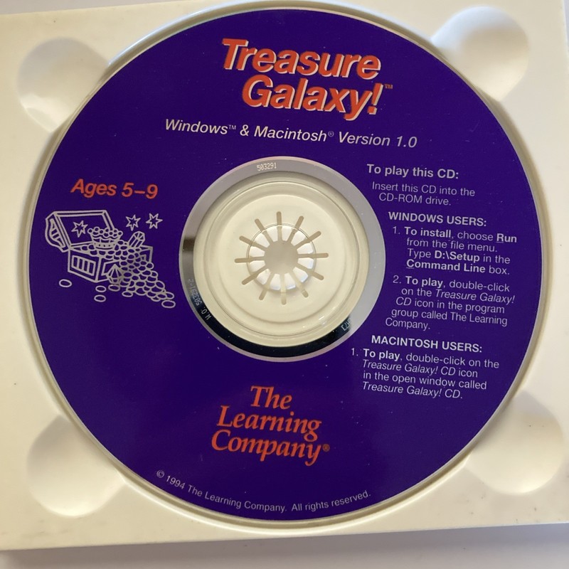 The Learning Company Treasure Galaxy! CD Ages 5-9 Win/Mac English gallery