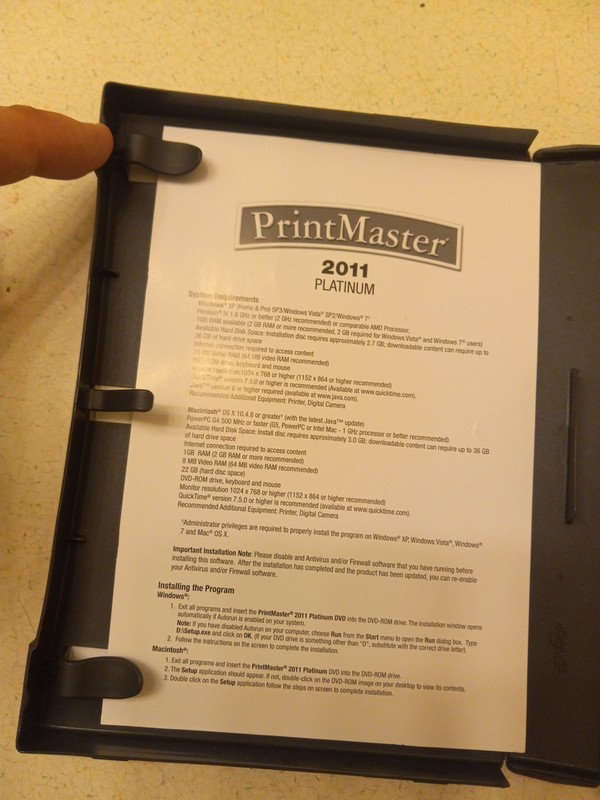 Printmaster Platinum 2011 DVD-ROM PC & MAC Compatible With Product Key gallery